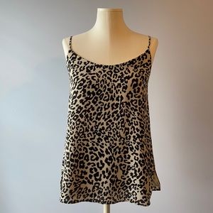 New LOFT Sleeveless Leopard Top w/ tags